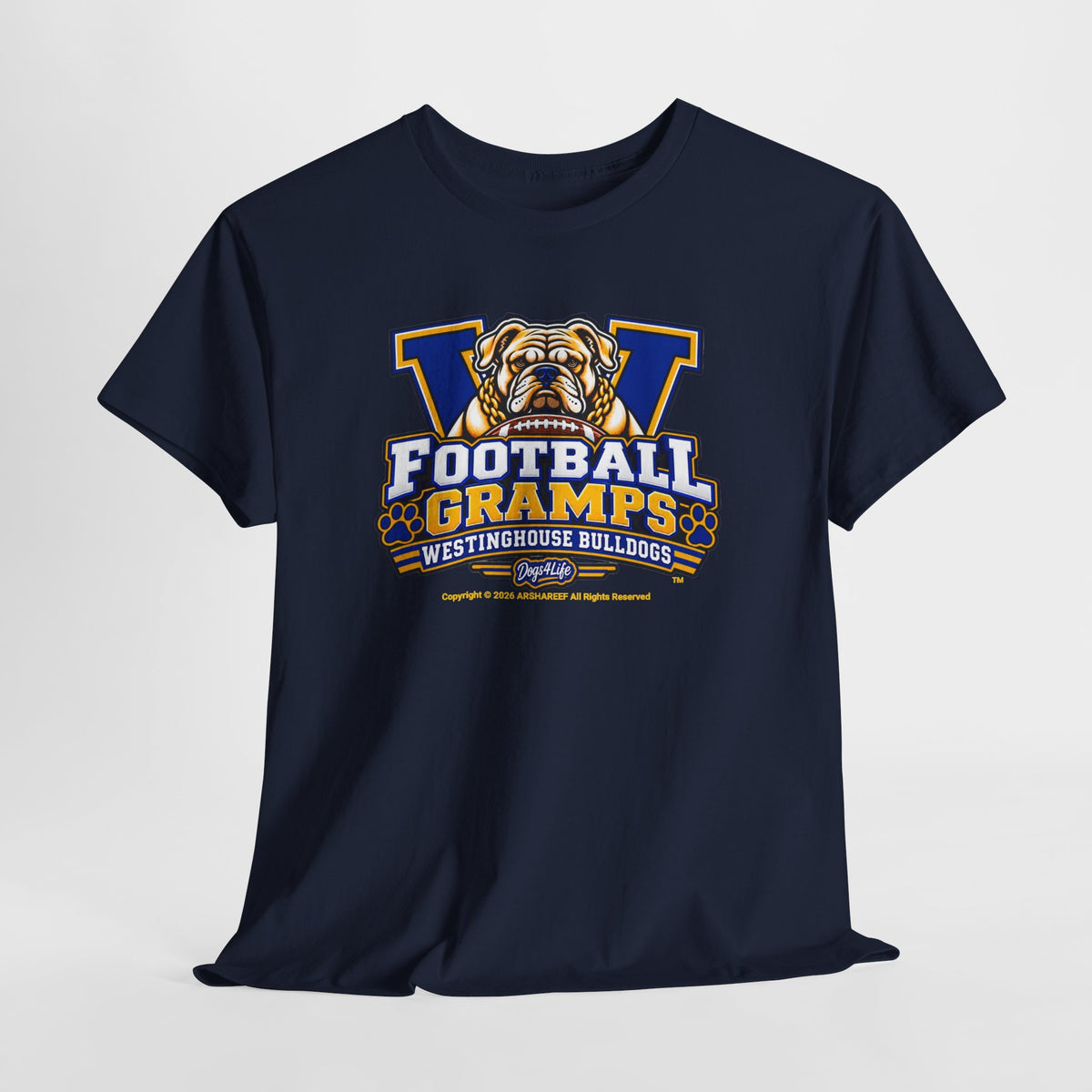 Westinghouse Bulldogs Football Gramps T-Shirt