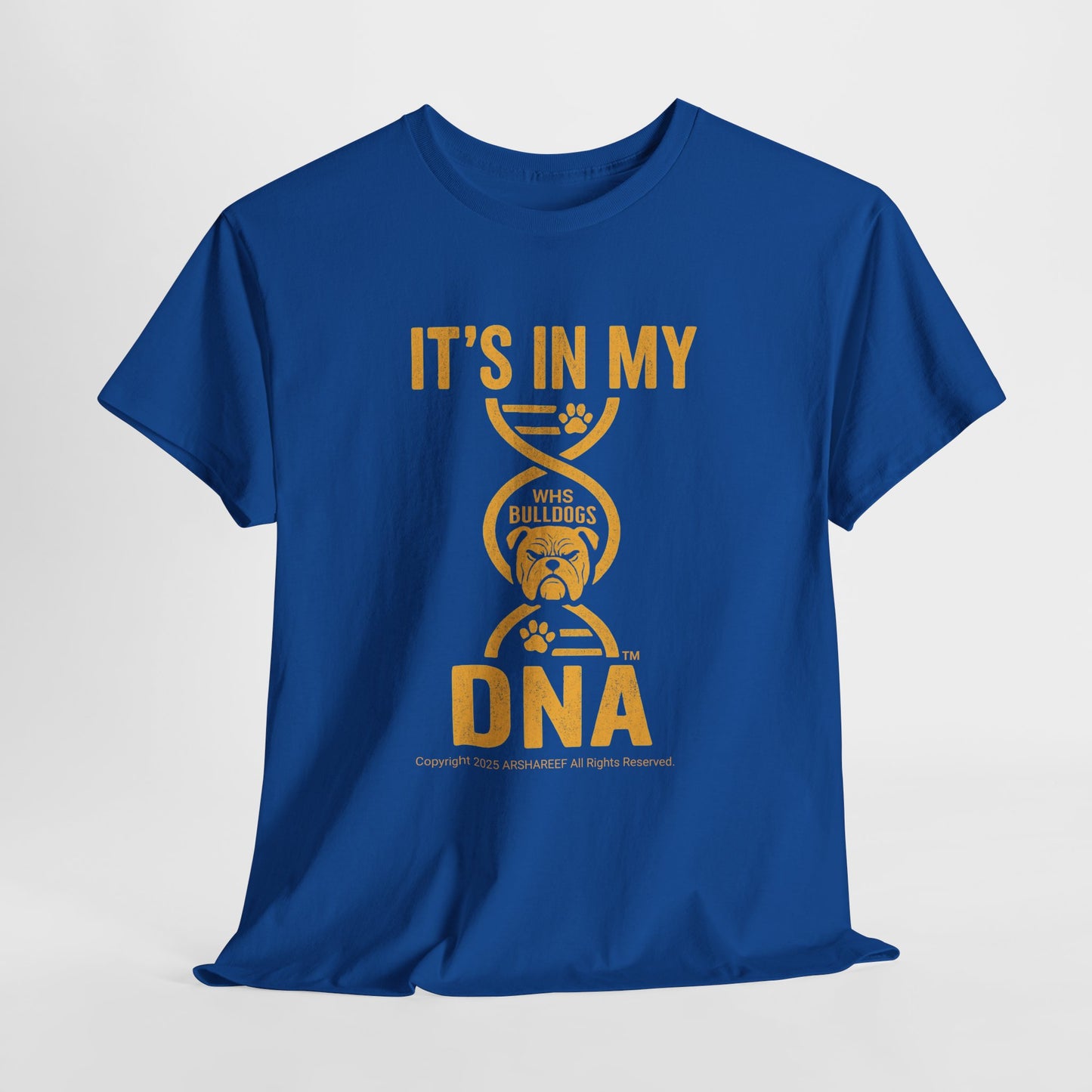 My DNA, Westinghouse Bulldogs face - Unisex Heavy Cotton Tee (up to 5XL)