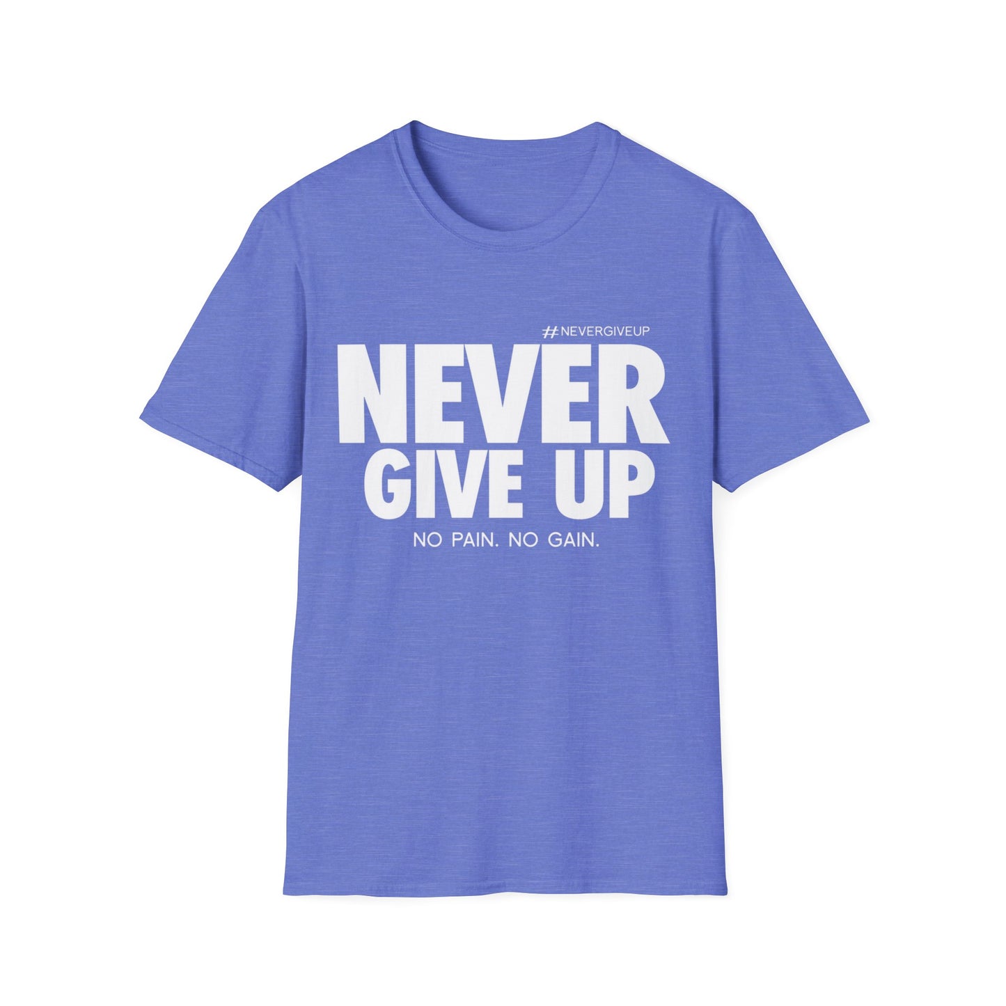 Never Give Up - Unisex Softstyle T-Shirt