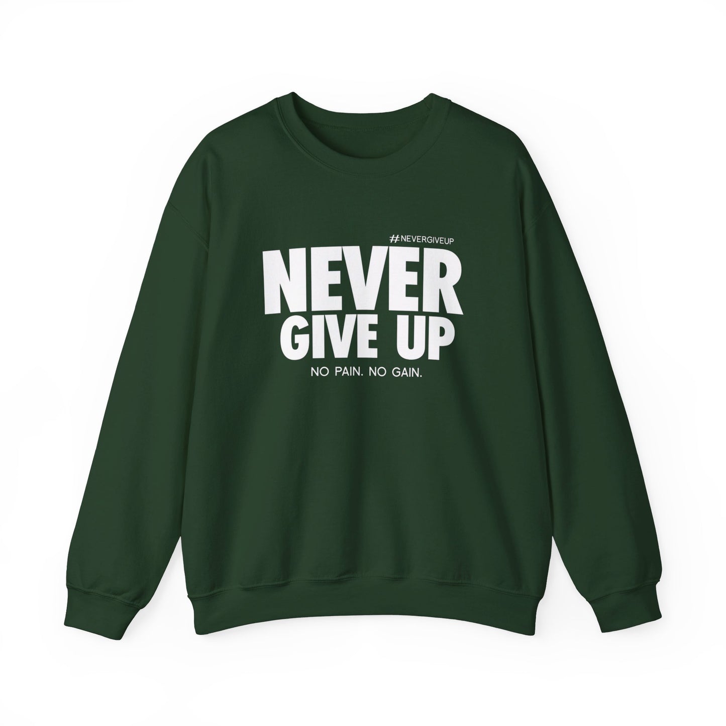 Never Give Up - Unisex Heavy Blend™ Crewneck Sweatshirt