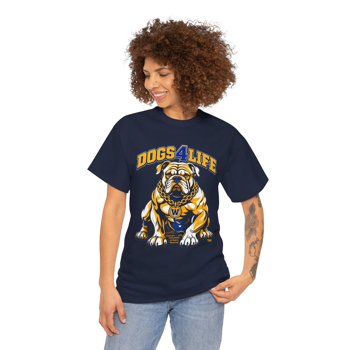 Dogs 4 Life W Bulldog T-Shirt