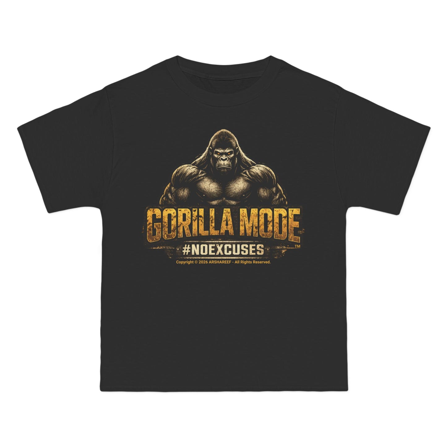 Gorilla Mode #NoExcuses Beefy Workout T-Shirt