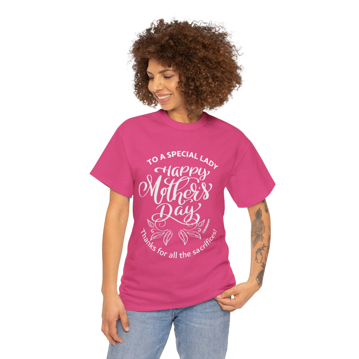 Mother's Day T-Shirt — "To a Special Lady: Happy Mother's Day" Floral Tee