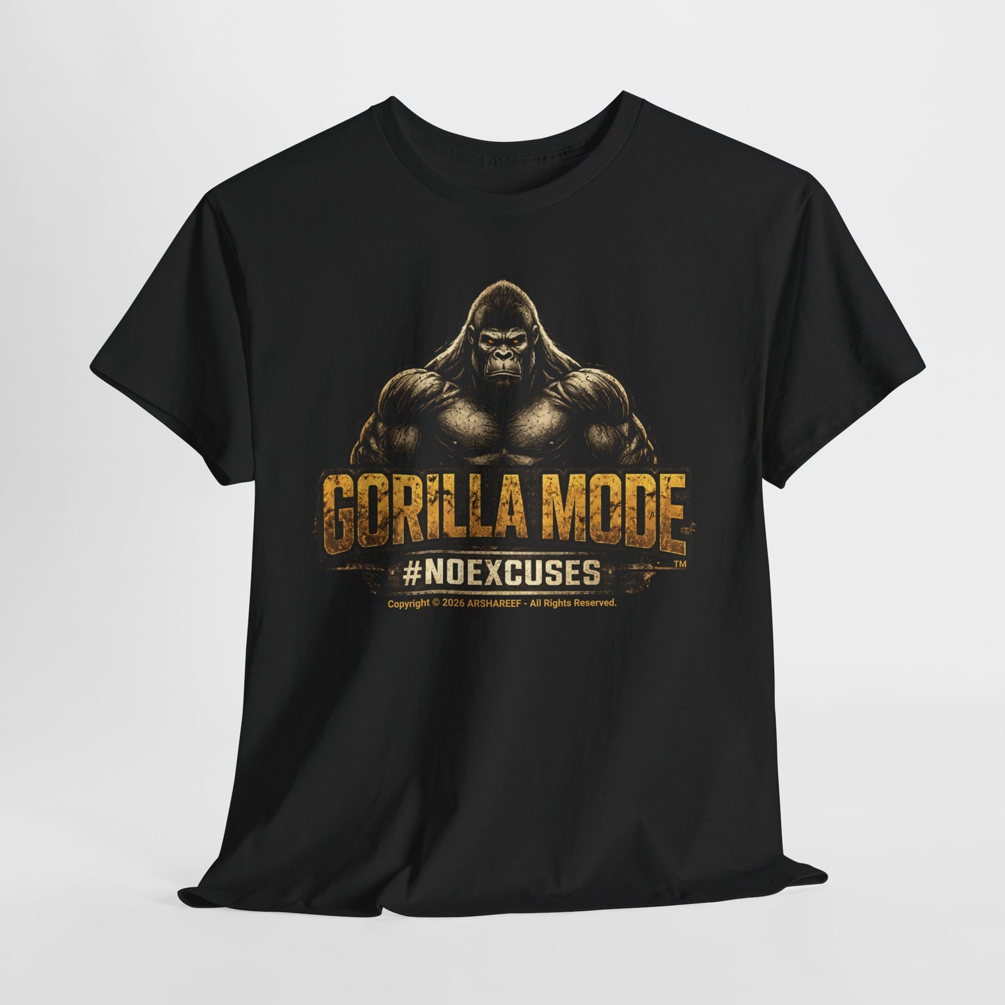 Gorilla Mode #NOEXCUSES Unisex Tee