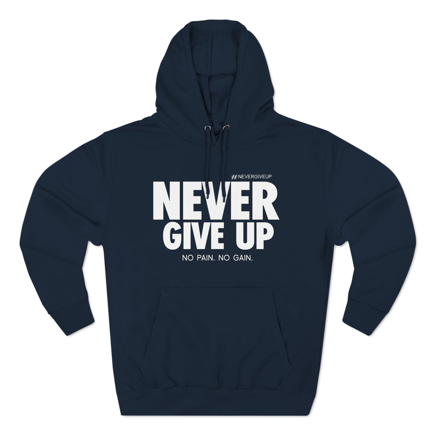 Never Give Up Lane Seven Three-Panel Fleece Hoodie