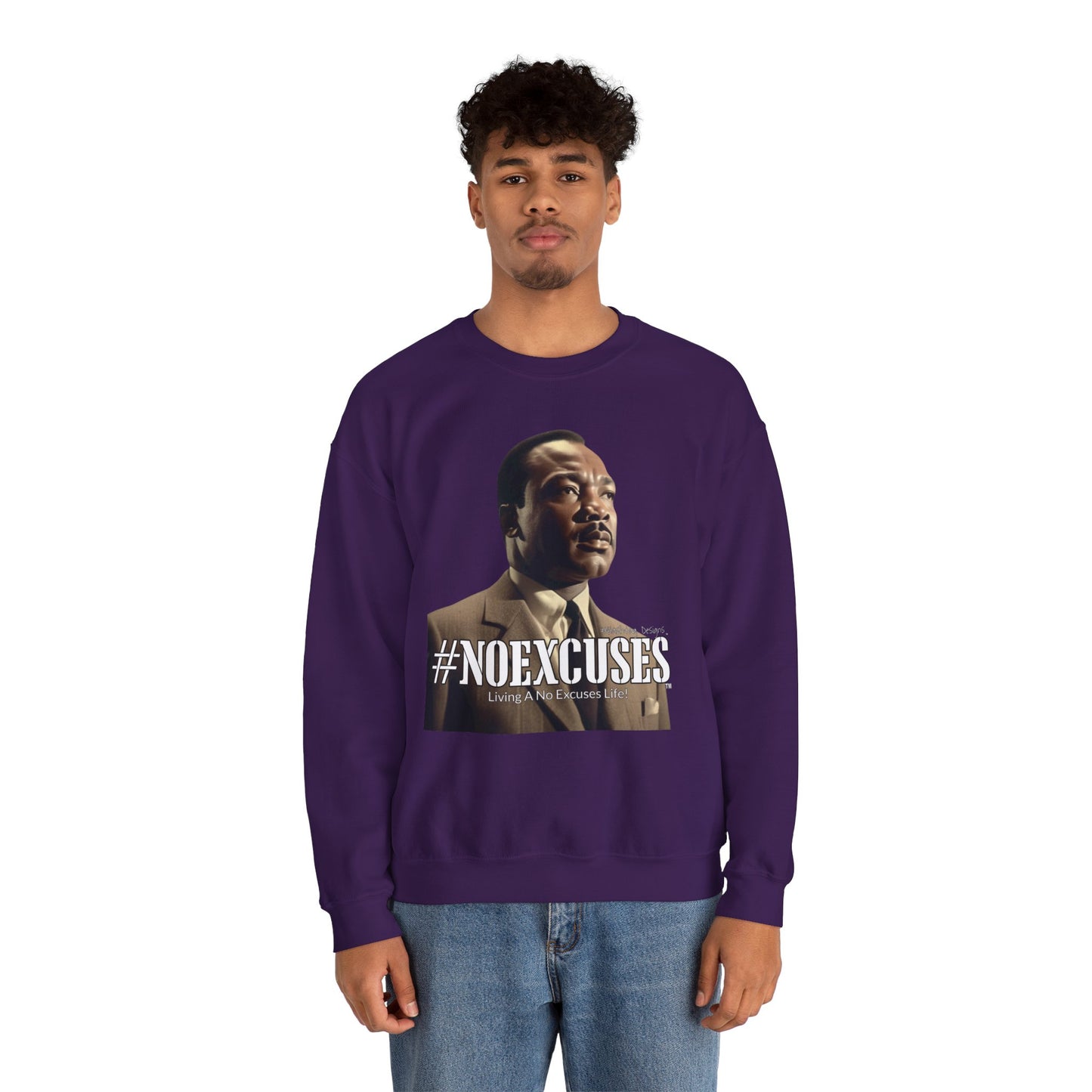 #MLK (Side) Unisex Heavy Blend™ Crewneck Sweatshirt