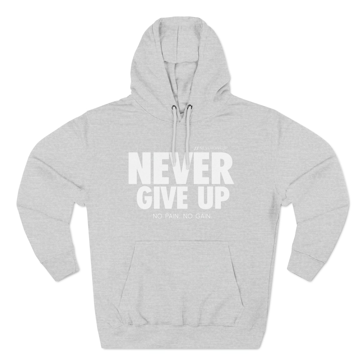 Never Give Up Lane Seven Three-Panel Fleece Hoodie
