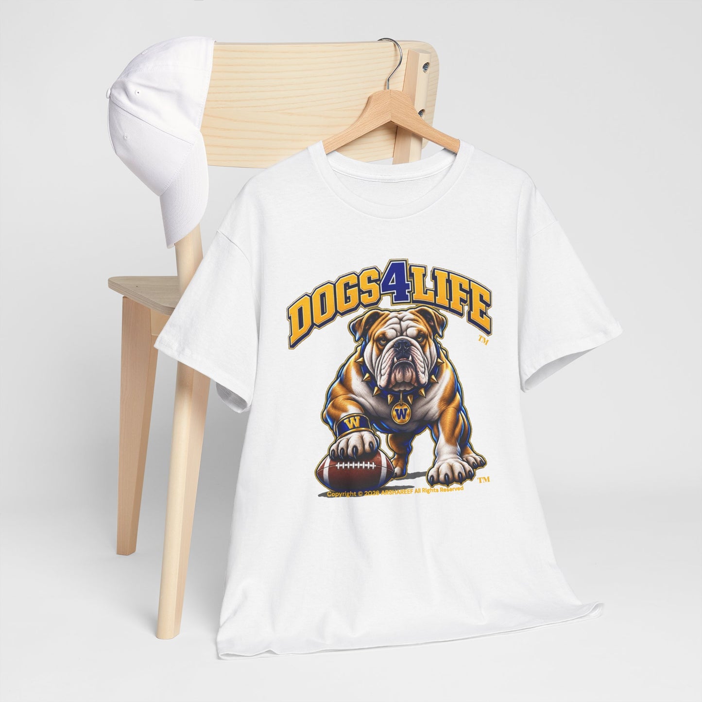 Bulldogs "Dogs4Life" Football T-Shirt