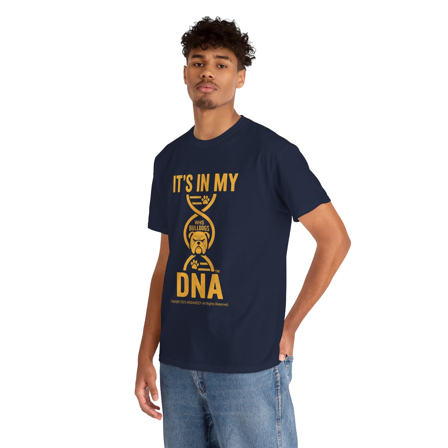 My DNA, Westinghouse Bulldogs face - Unisex Heavy Cotton Tee (up to 5XL)