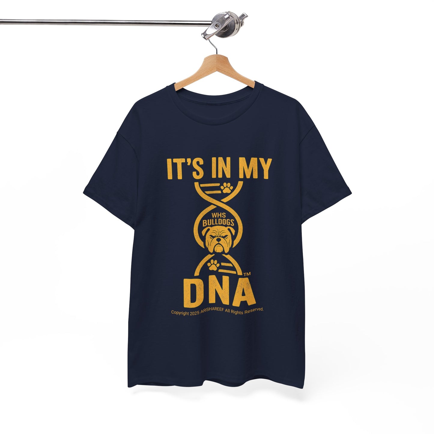 My DNA, Westinghouse Bulldogs face - Unisex Heavy Cotton Tee (up to 5XL)