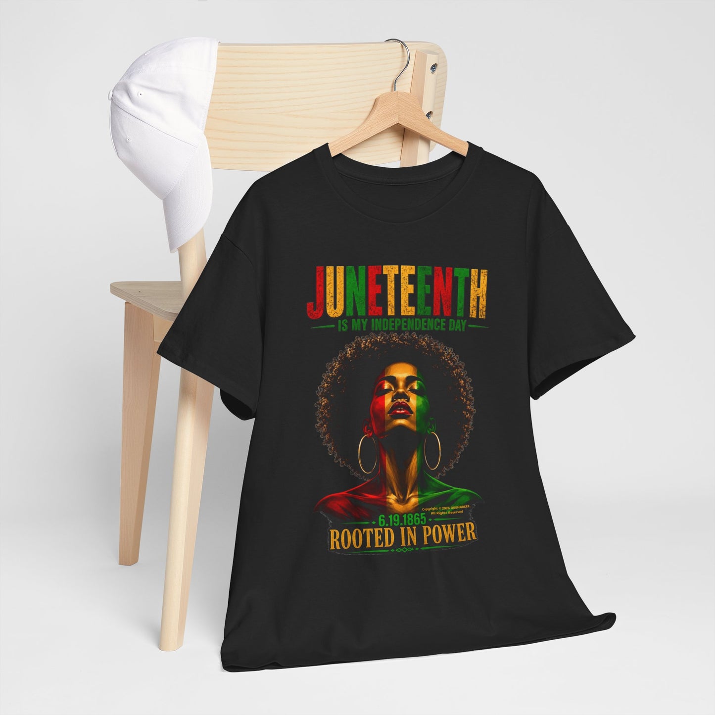Juneteenth 'Rooted in Power' — Black History Celebration Tee Updated