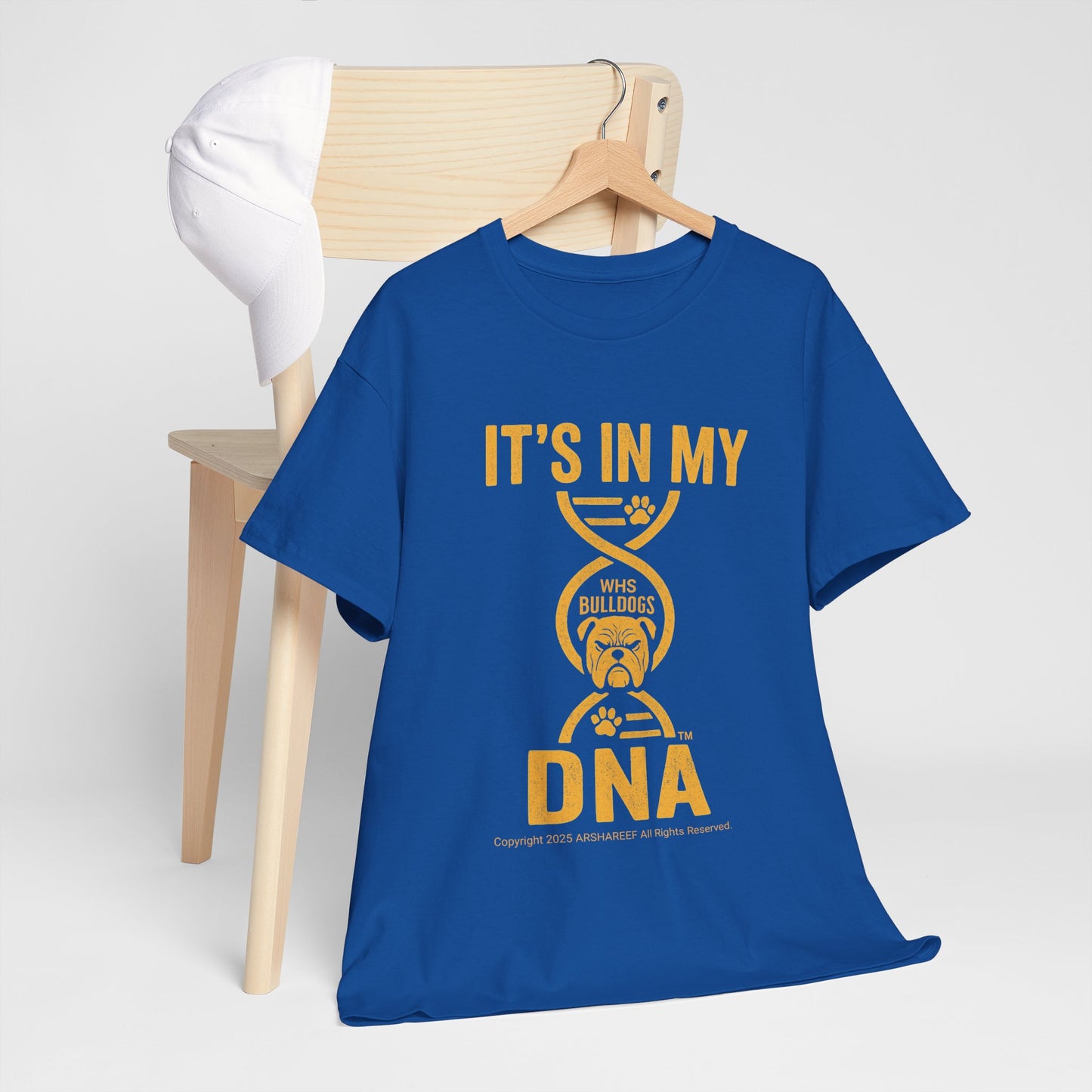 My DNA, Westinghouse Bulldogs face - Unisex Heavy Cotton Tee (up to 5XL)
