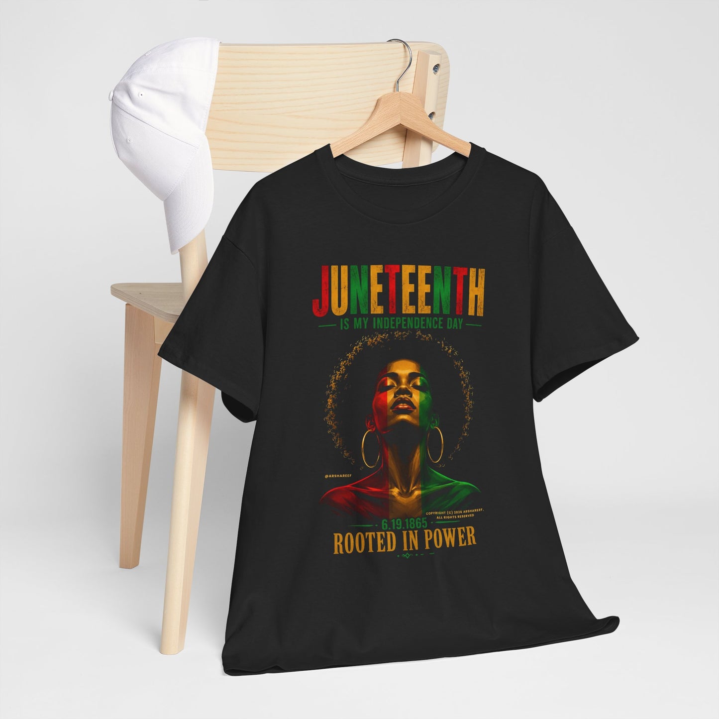 Juneteenth 'Rooted in Power' — Black History Celebration Tee