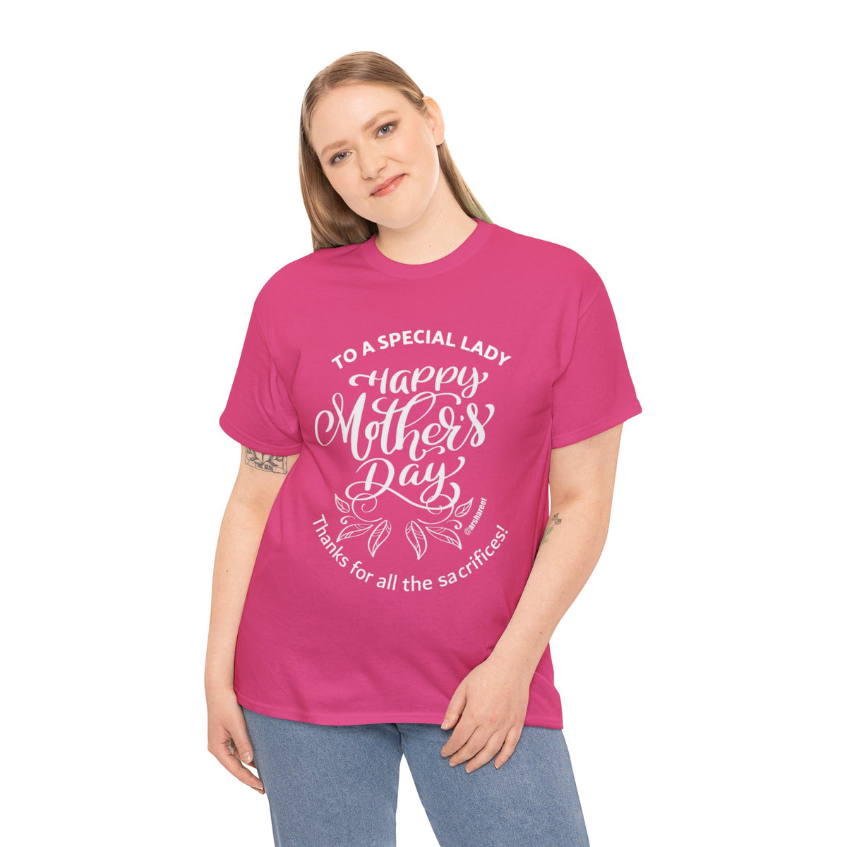 Mother's Day T-Shirt — "To a Special Lady: Happy Mother's Day" Floral Tee