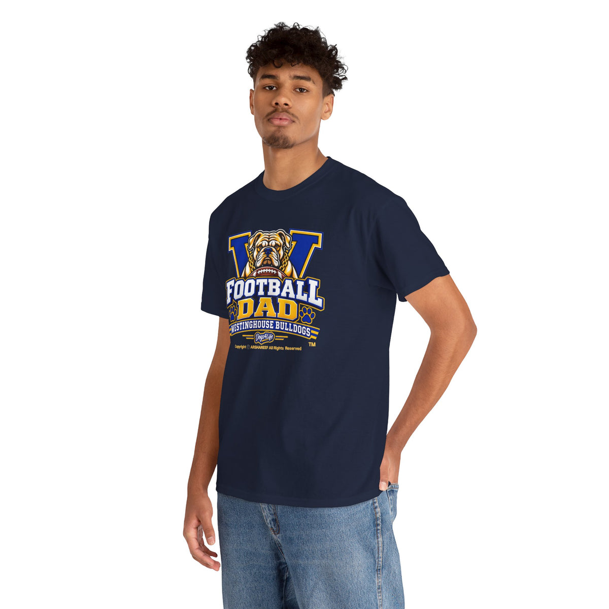 Westinghouse Bulldogs Football Dad T-Shirt