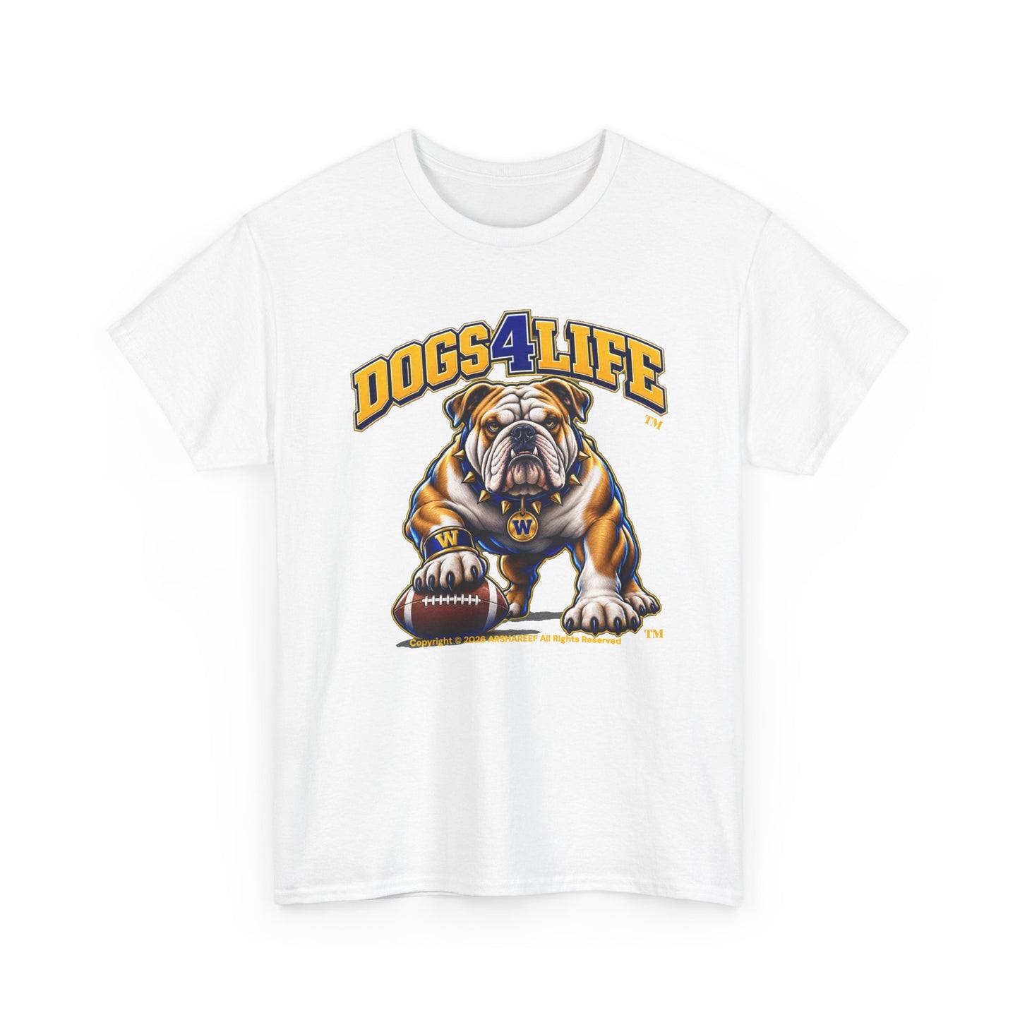Bulldogs "Dogs4Life" Football T-Shirt
