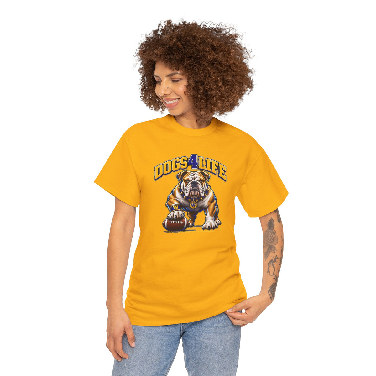 Dogs4Life W Football T-Shirt