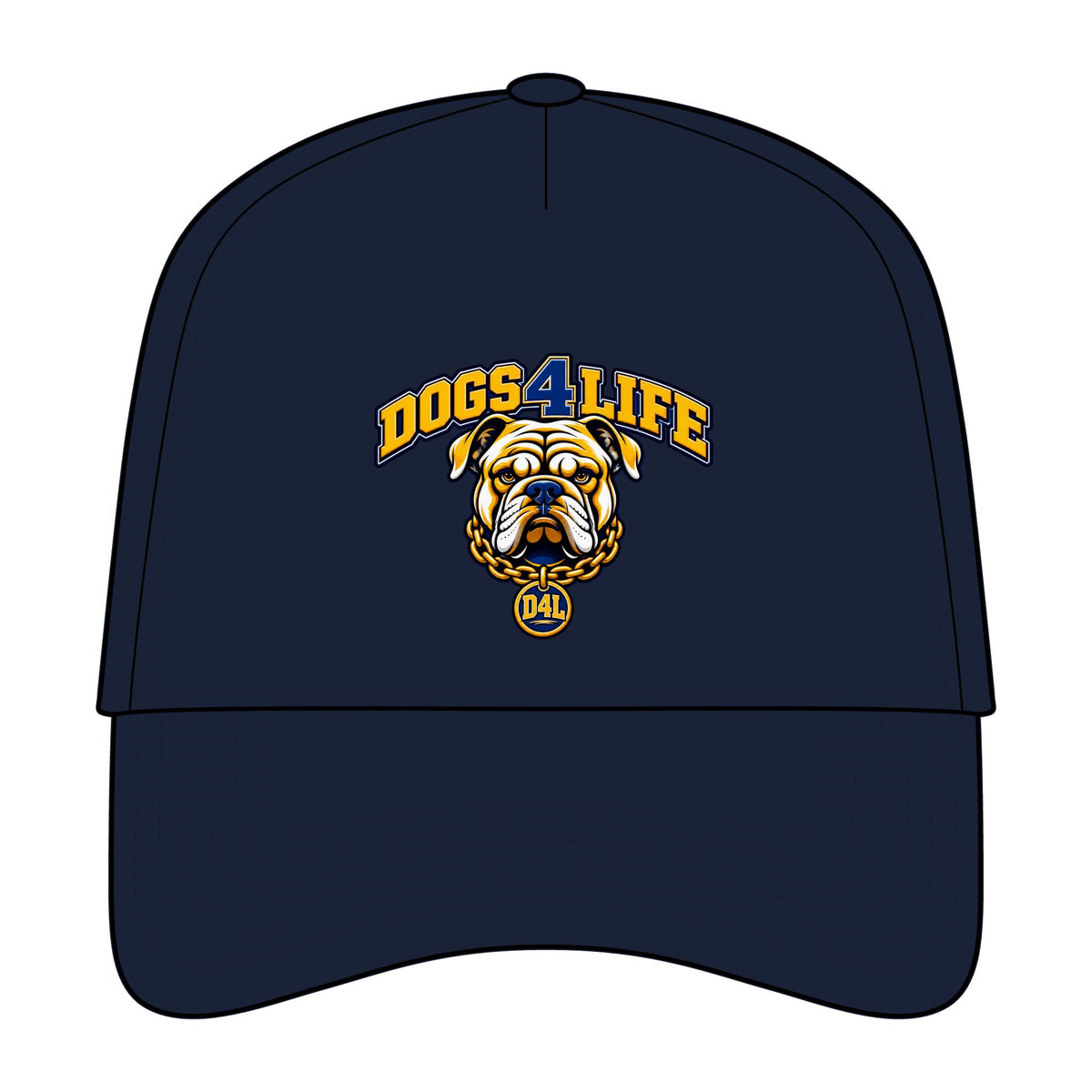 Dogs 4 Life Bulldog Flexfit Cap — Dog Lover Hat
