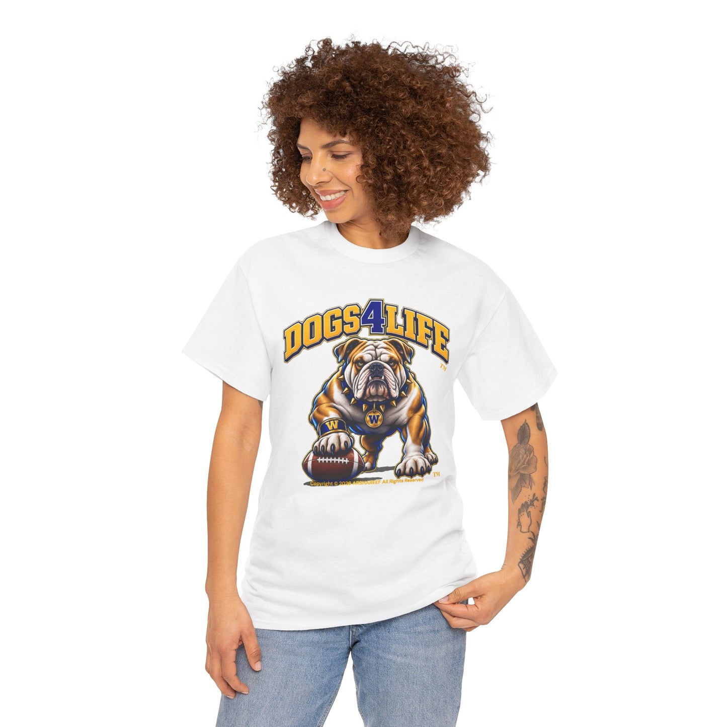 Bulldogs "Dogs4Life" Football T-Shirt