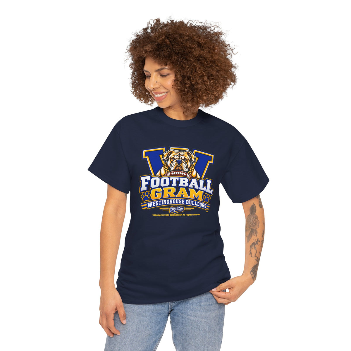 Westinghouse Bulldogs Football Gram T‑Shirt