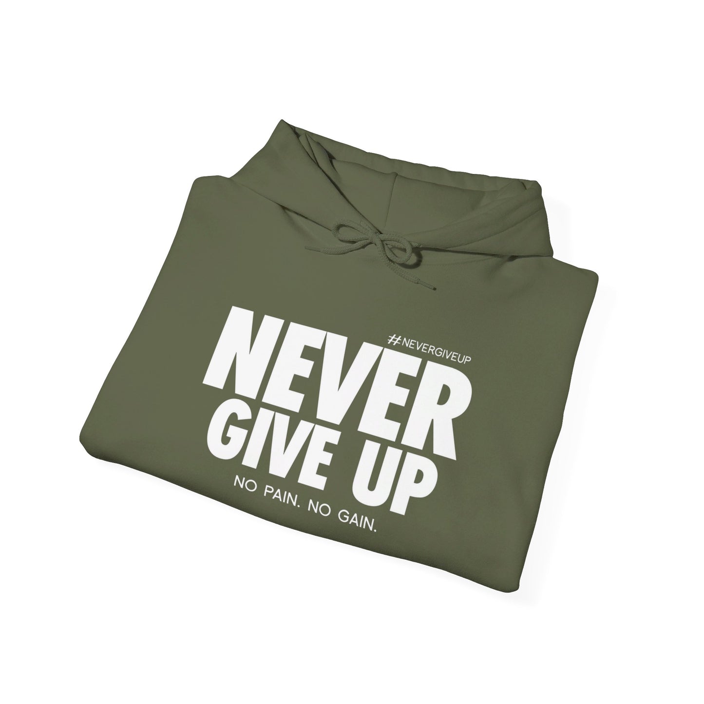 Never Give Up - Unisex Heavy Blend™ Hooded Sweatshirt
