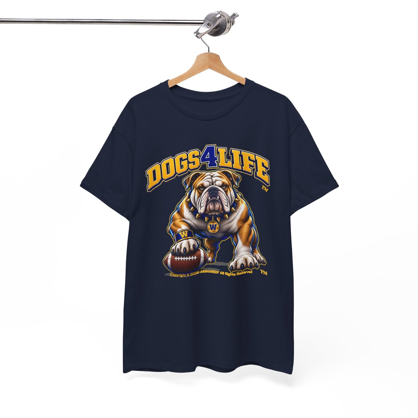 Bulldogs "Dogs4Life" Football T-Shirt