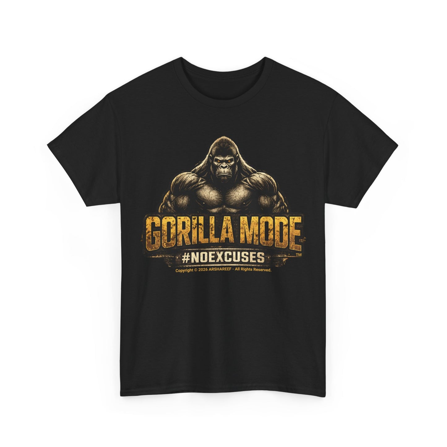 Gorilla Mode #NOEXCUSES Unisex Tee