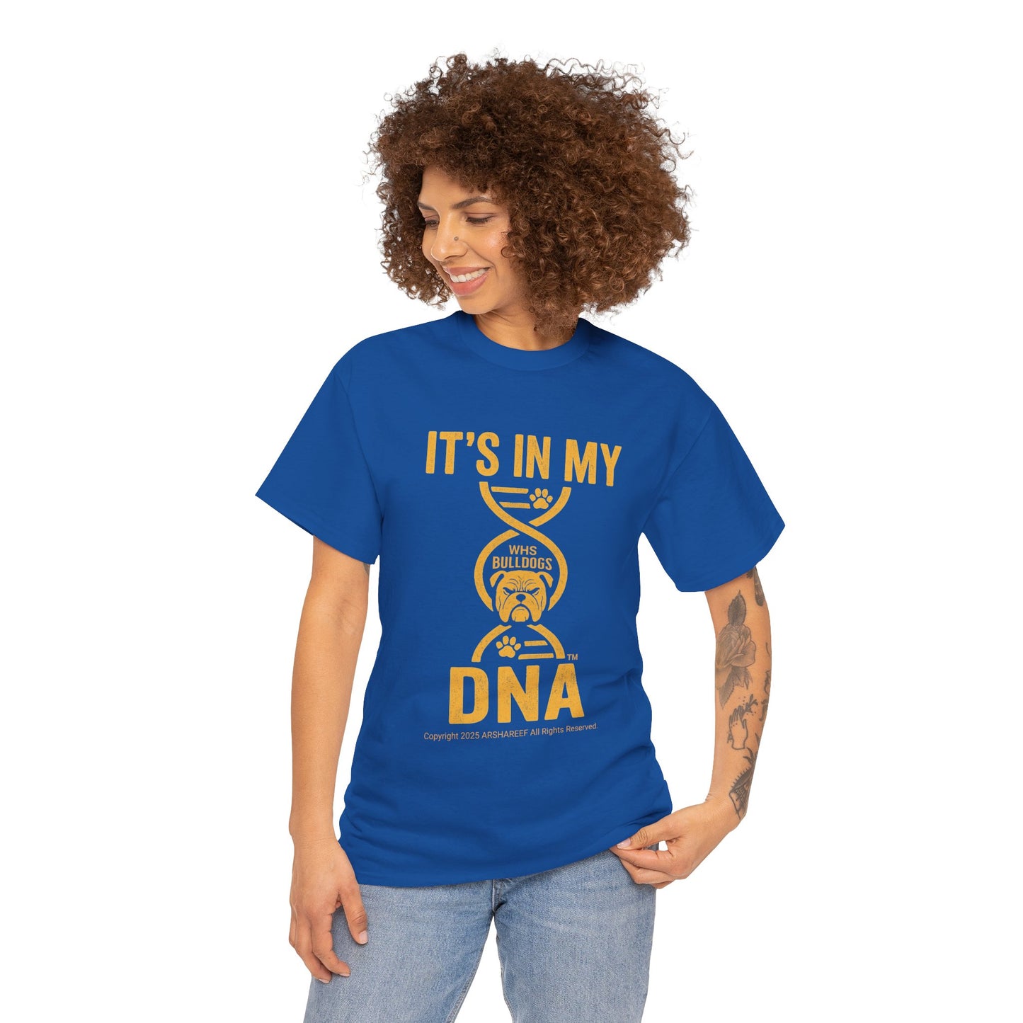 My DNA, Westinghouse Bulldogs face - Unisex Heavy Cotton Tee (up to 5XL)