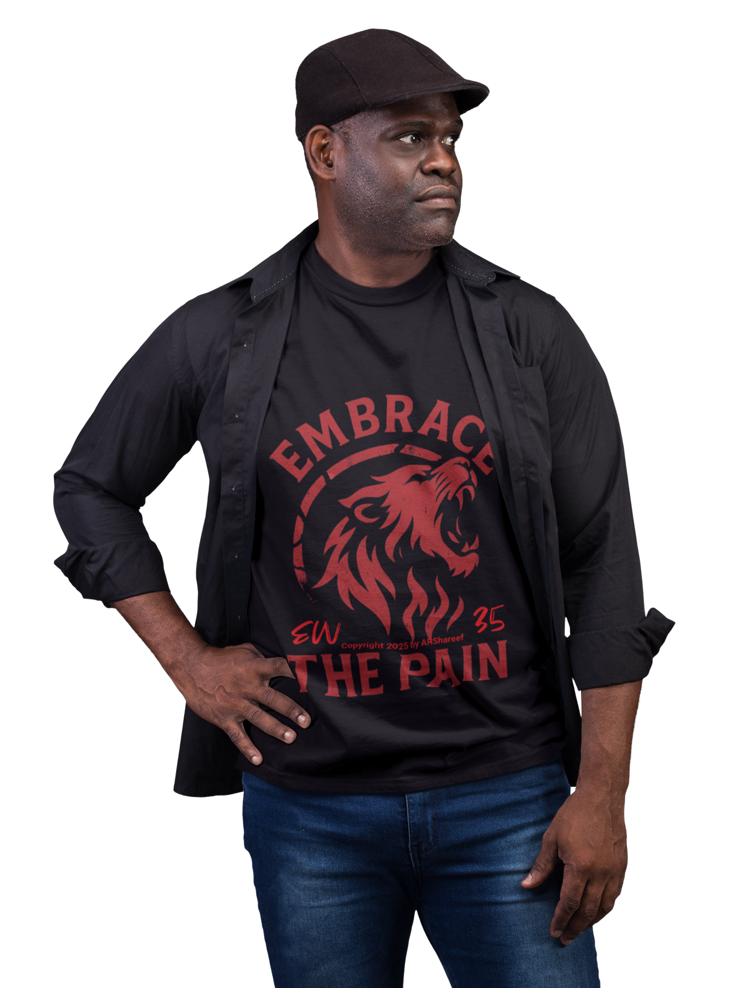 Embrace the Pain Unisex Bold Motivational Graphic Tee