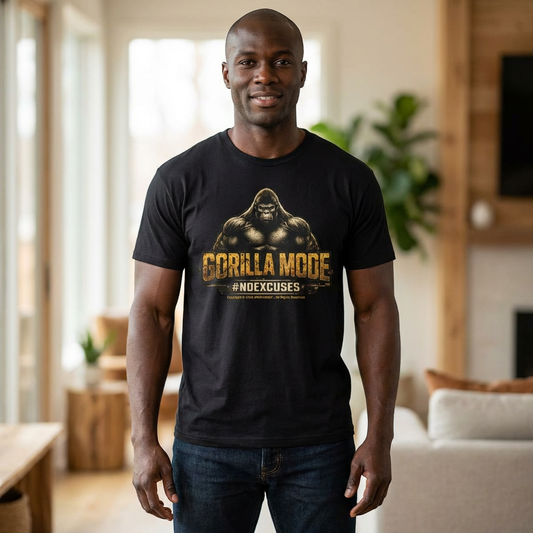 Gorilla Mode #NOEXCUSES Unisex Tee