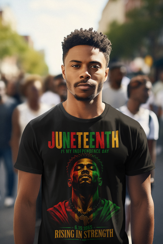 Juneteenth "Rising in Strength" - Black Heritage Celebration T-Shirt