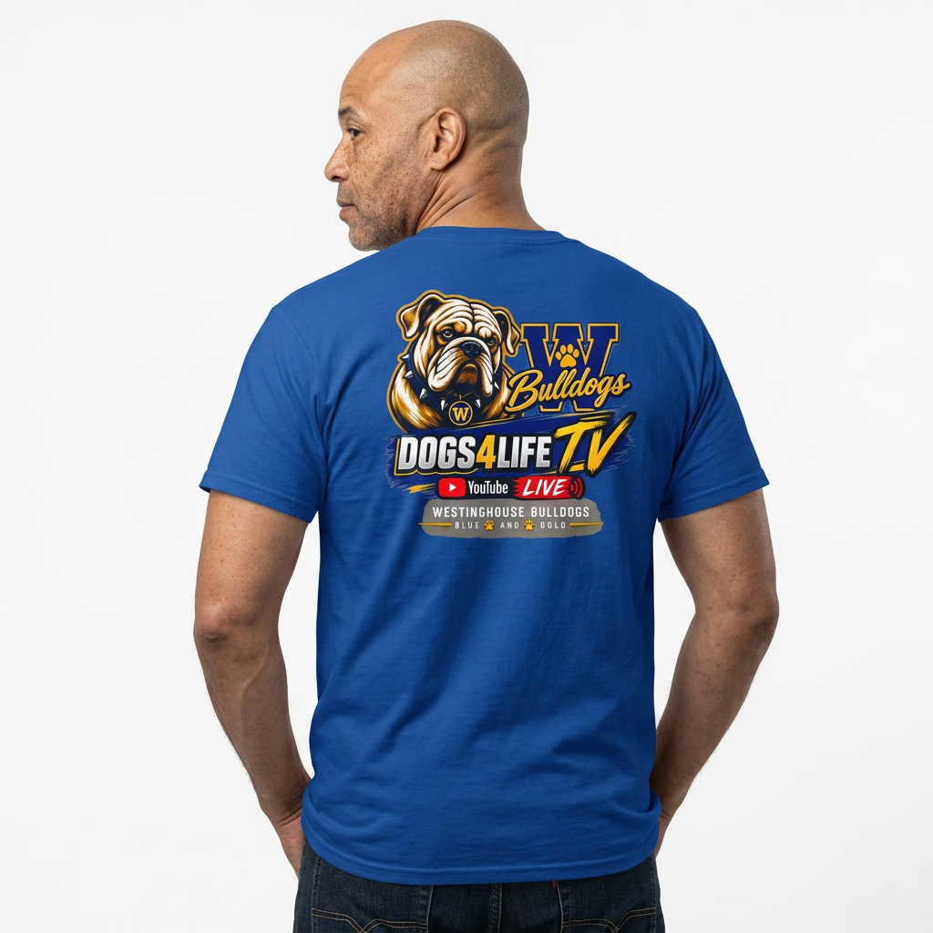 Bulldogs "Dogs4Life" Football T-Shirt