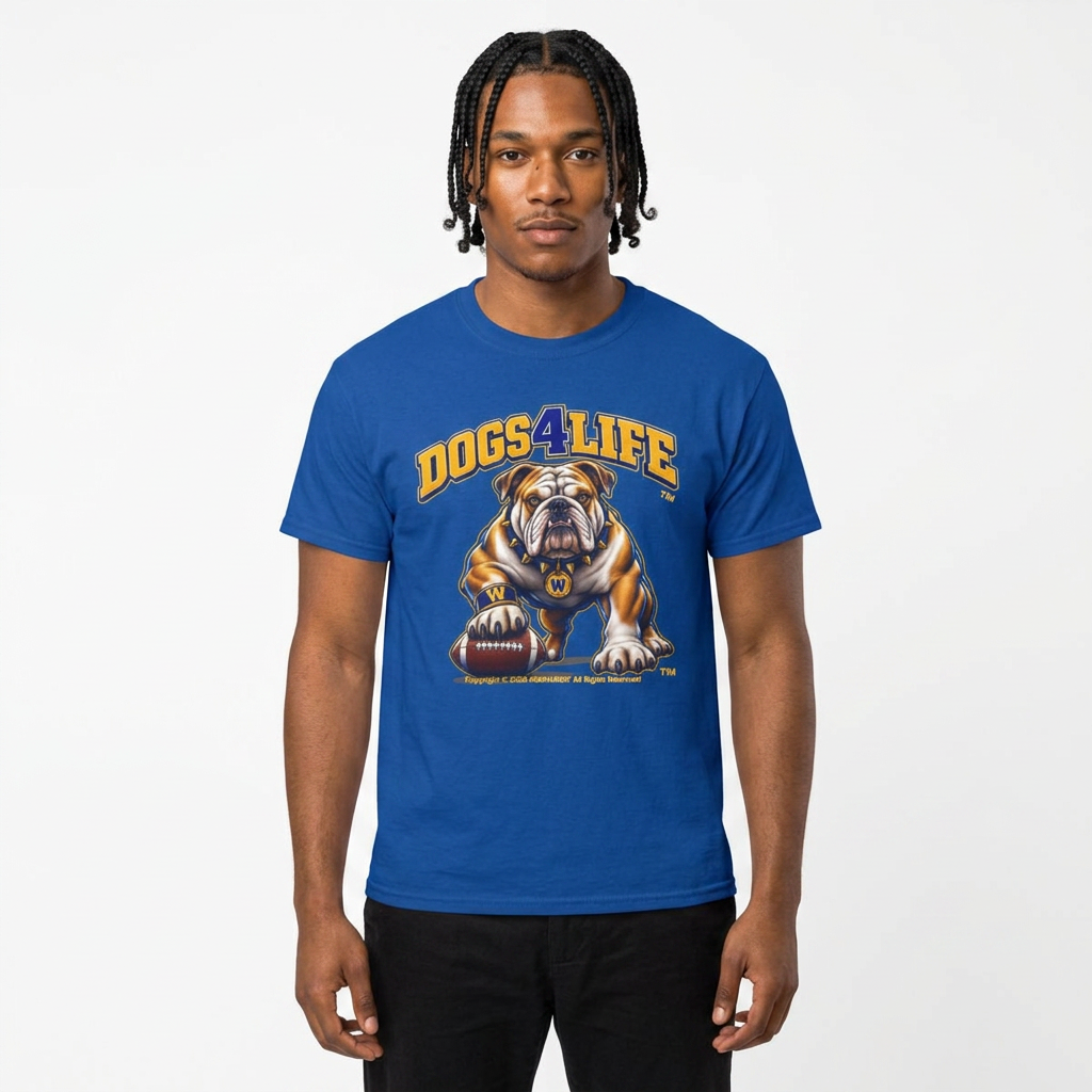 Bulldogs "Dogs4Life" Football T-Shirt