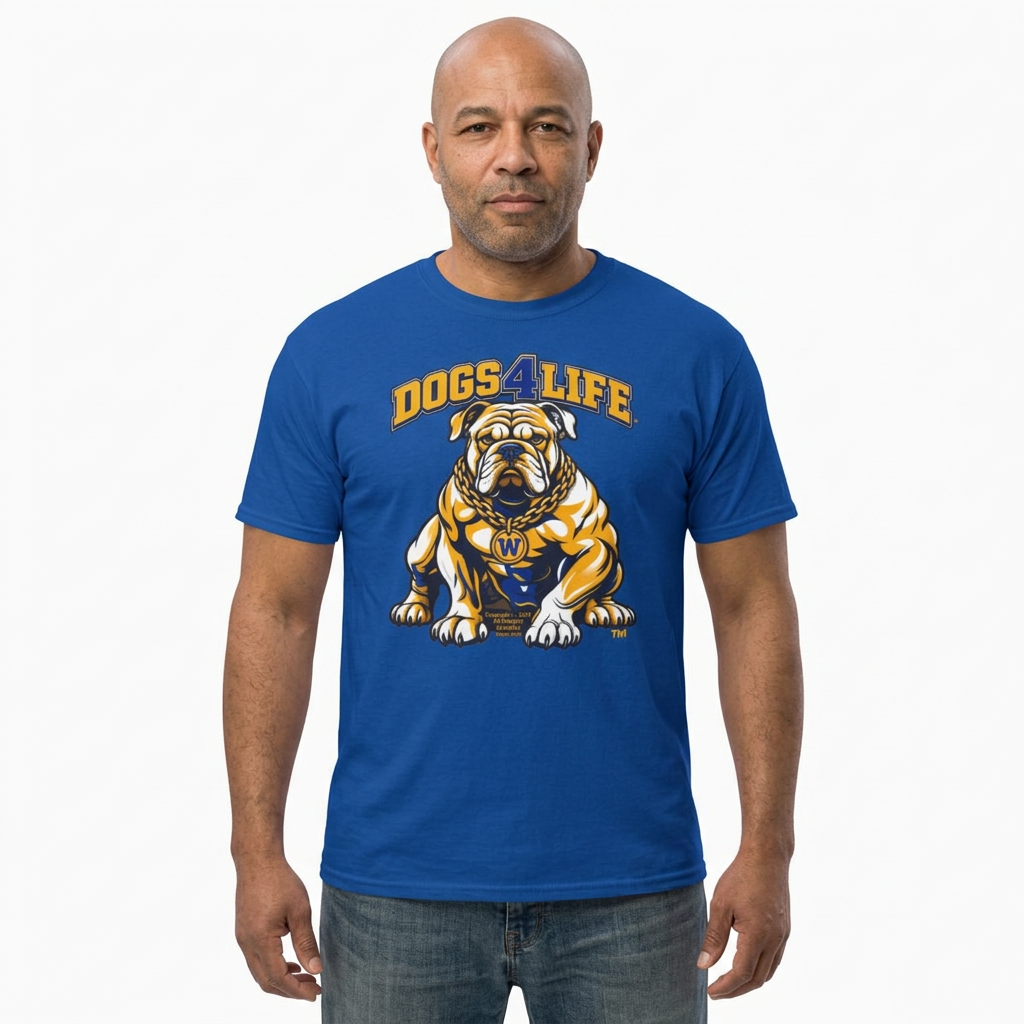 Dogs 4 Life W Bulldog T-Shirt