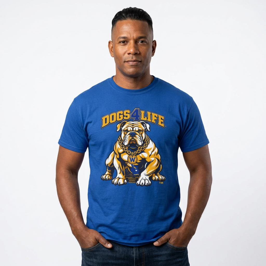 Dogs 4 Life W Bulldog T-Shirt