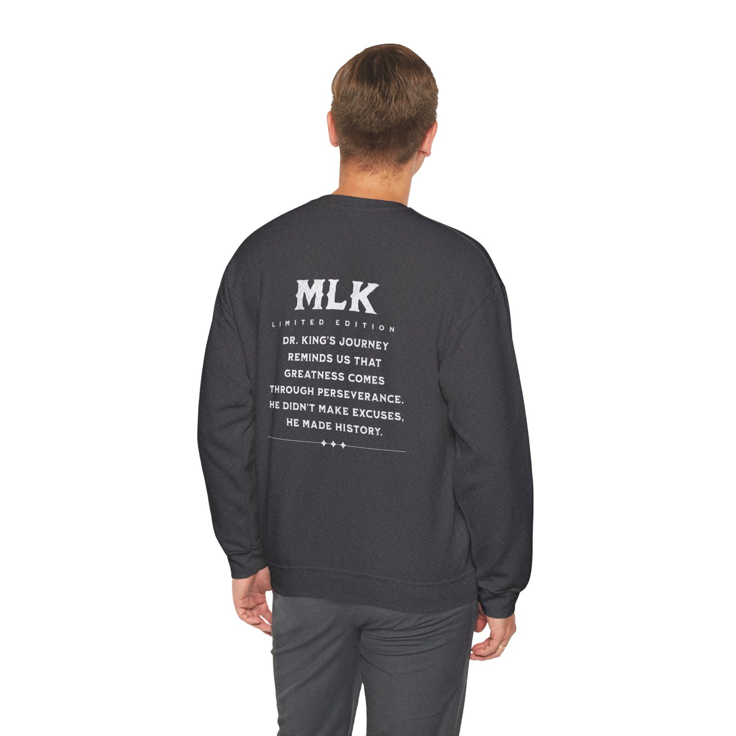 #MLK (Side) Unisex Heavy Blend™ Crewneck Sweatshirt