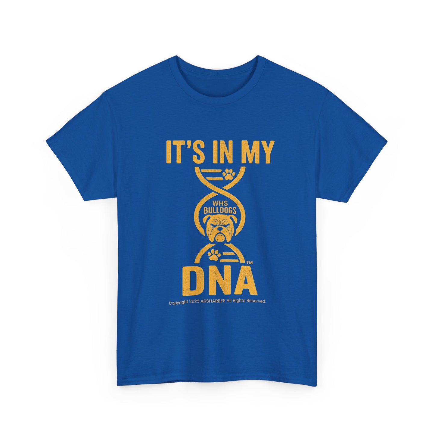 My DNA, Westinghouse Bulldogs face - Unisex Heavy Cotton Tee (up to 5XL)