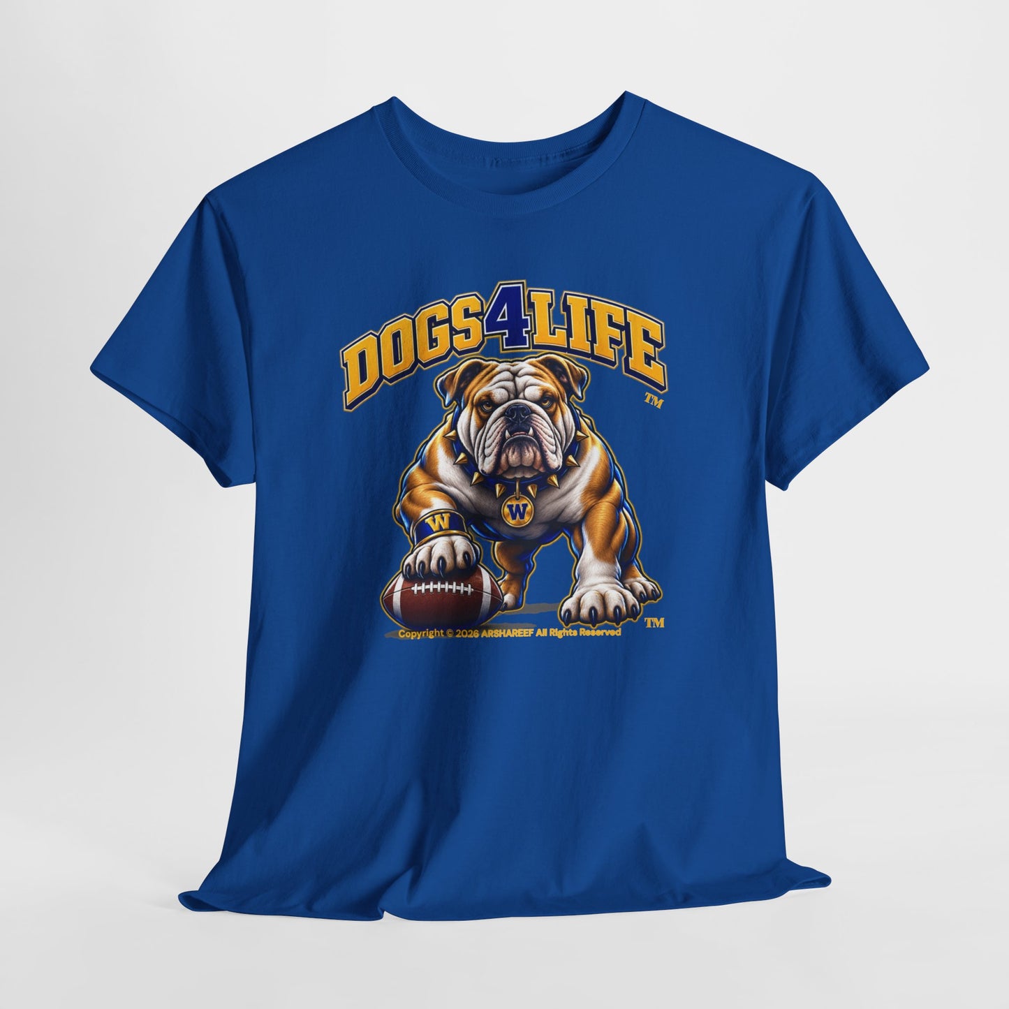 Bulldogs "Dogs4Life" Football T-Shirt