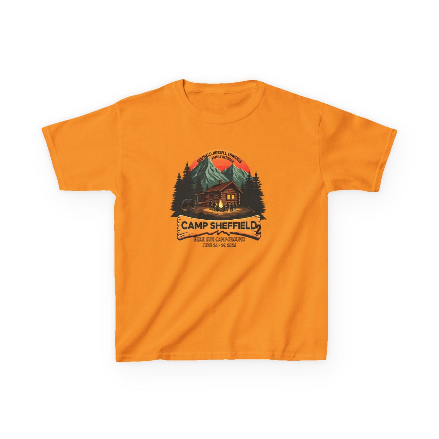 Camp Sheffield Family Reunion Kids Tee