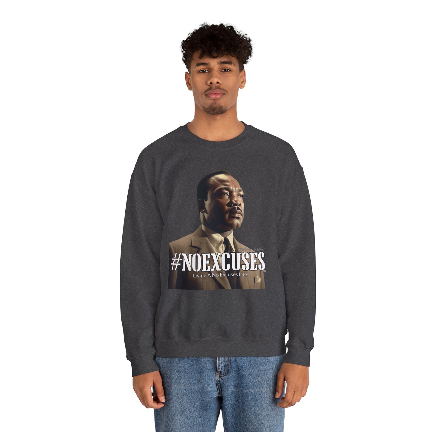 #MLK (Side) Unisex Heavy Blend™ Crewneck Sweatshirt