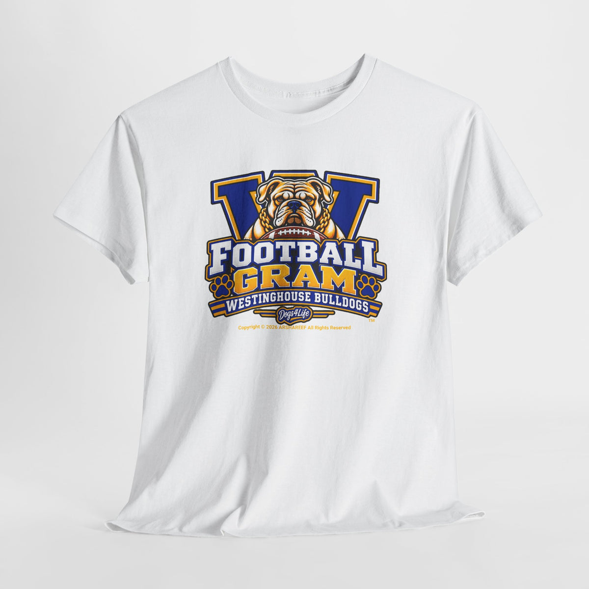 Westinghouse Bulldogs Football Gram T‑Shirt