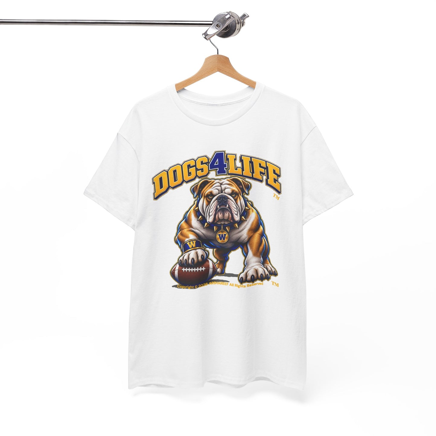 Bulldogs "Dogs4Life" Football T-Shirt