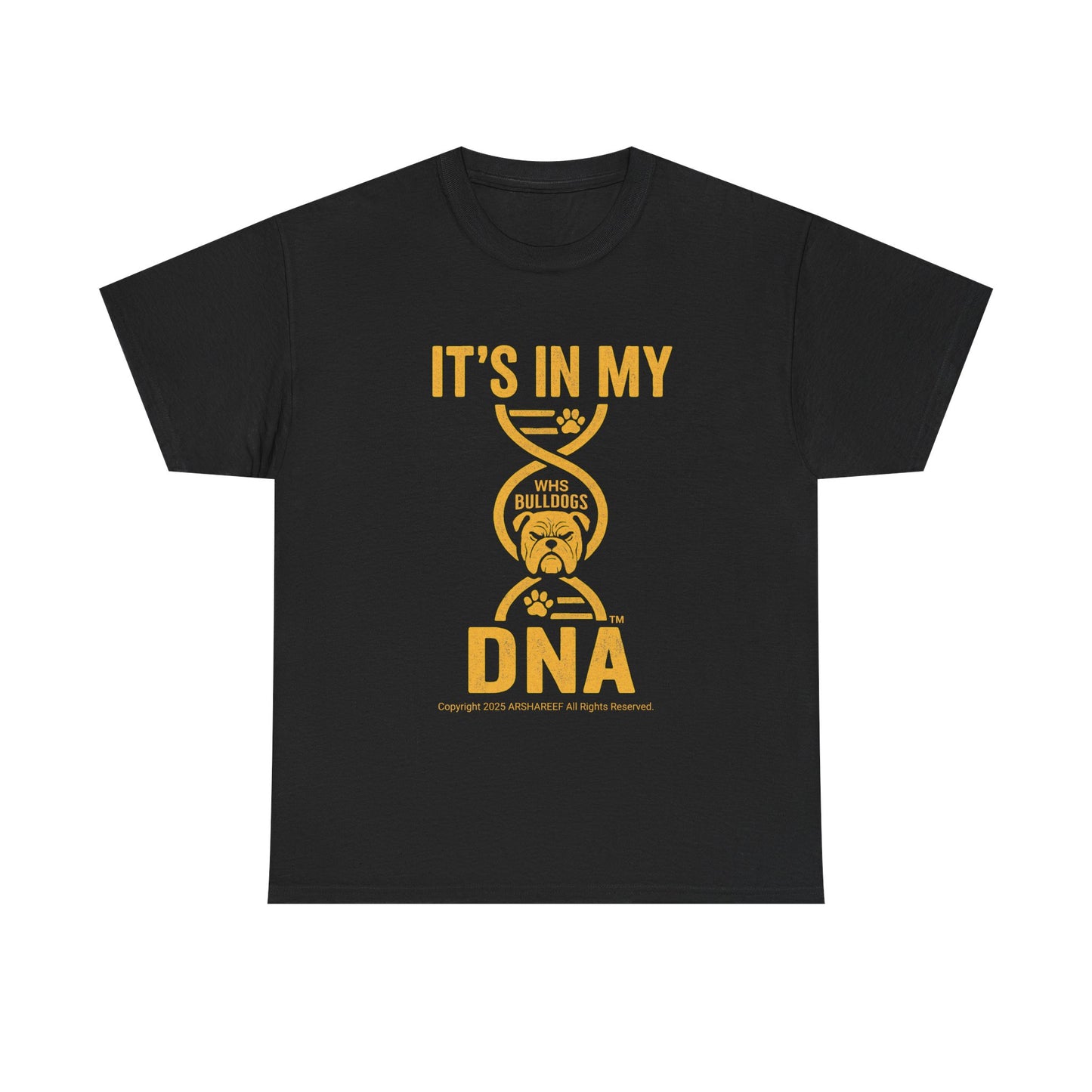 My DNA, Westinghouse Bulldogs face - Unisex Heavy Cotton Tee (up to 5XL)