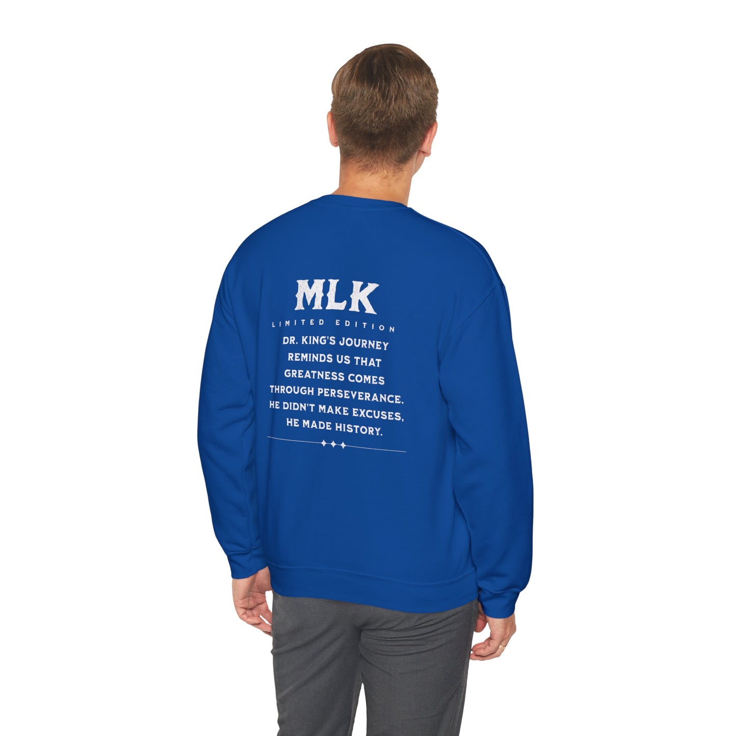 #MLK (Side) Unisex Heavy Blend™ Crewneck Sweatshirt