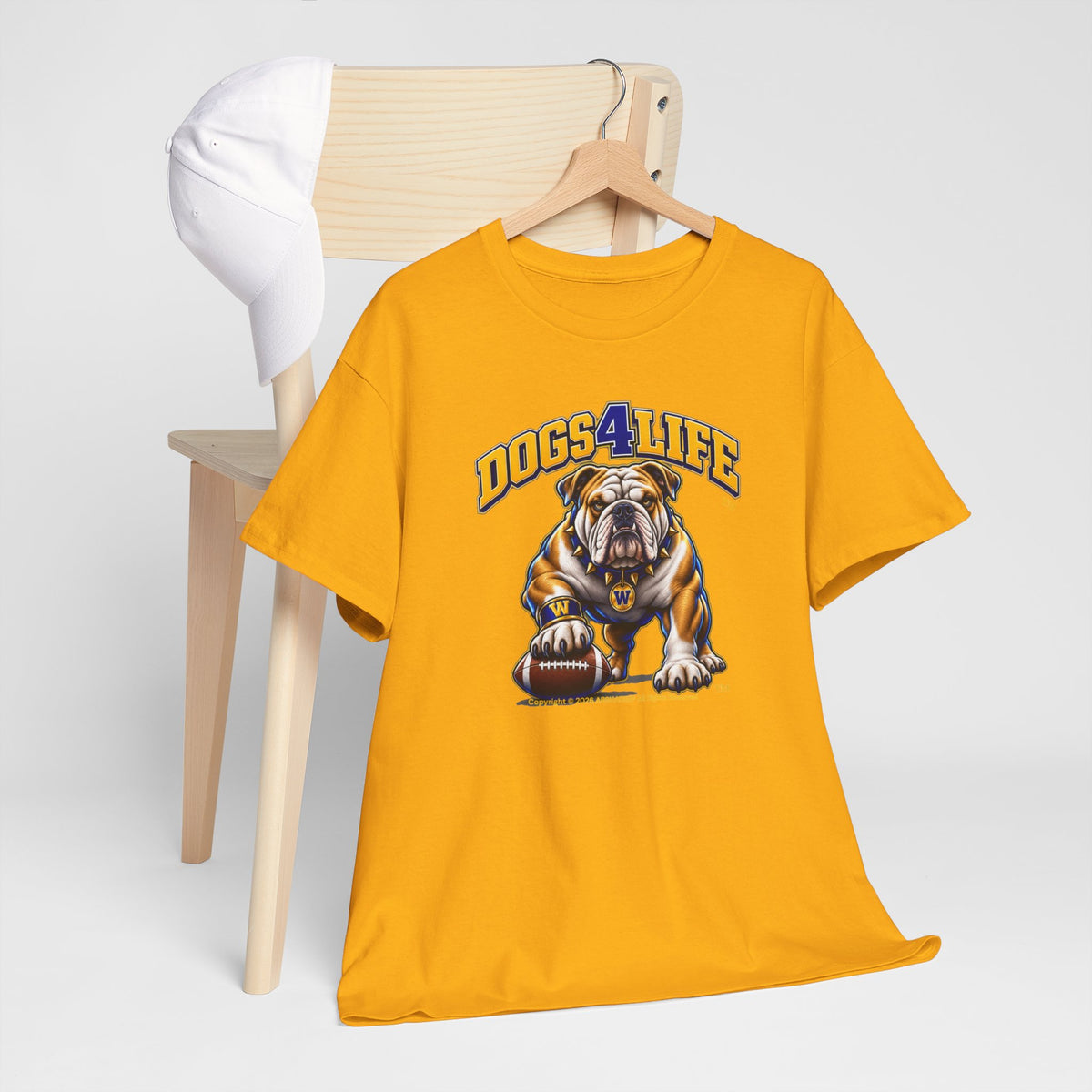 Dogs4Life W Football T-Shirt