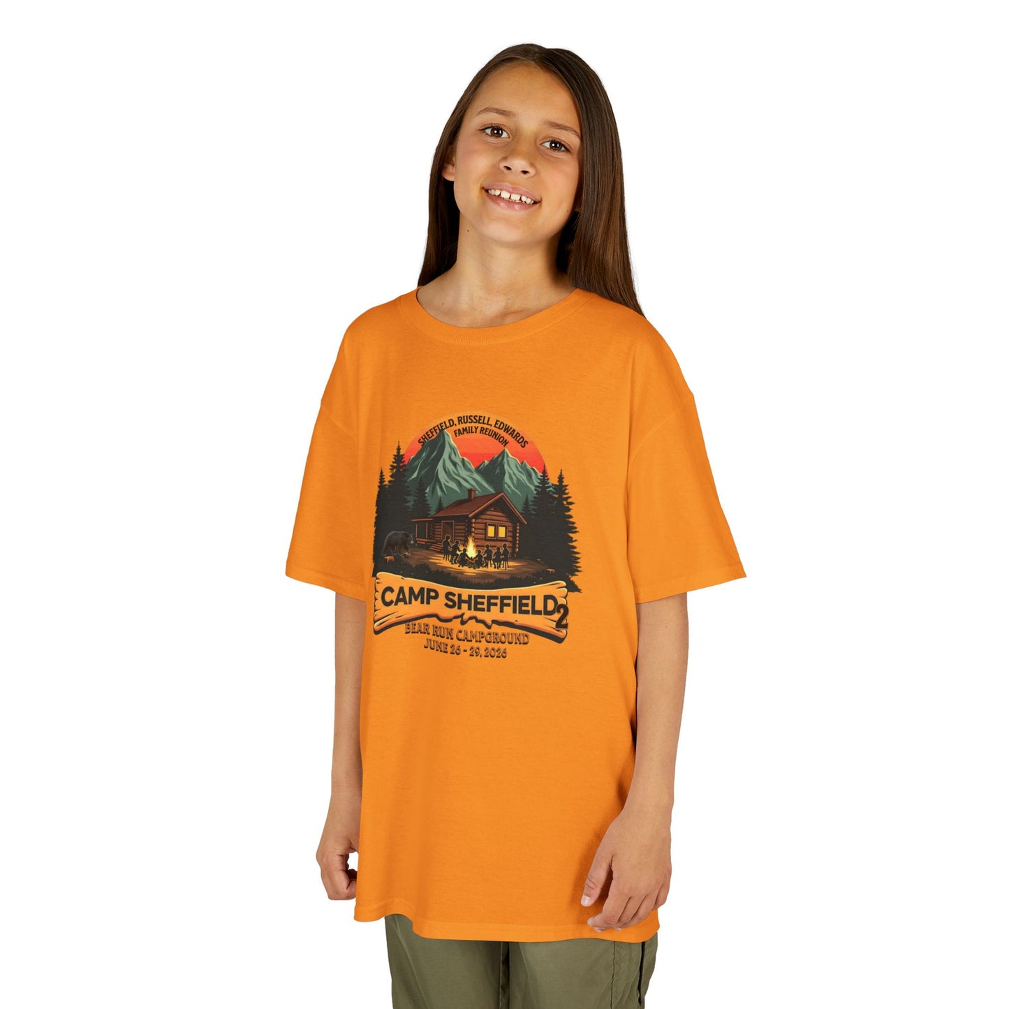 Camp Sheffield Family Reunion Kids Tee