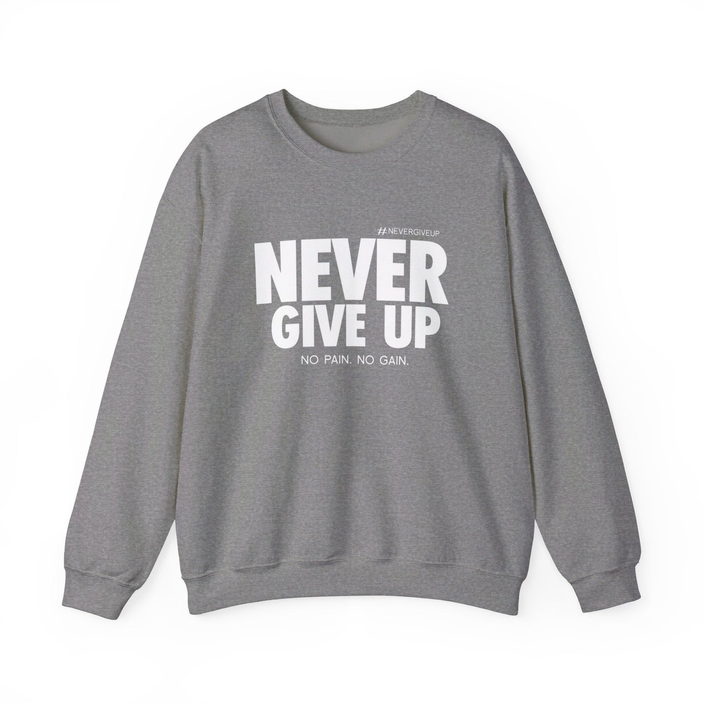 Never Give Up - Unisex Heavy Blend™ Crewneck Sweatshirt
