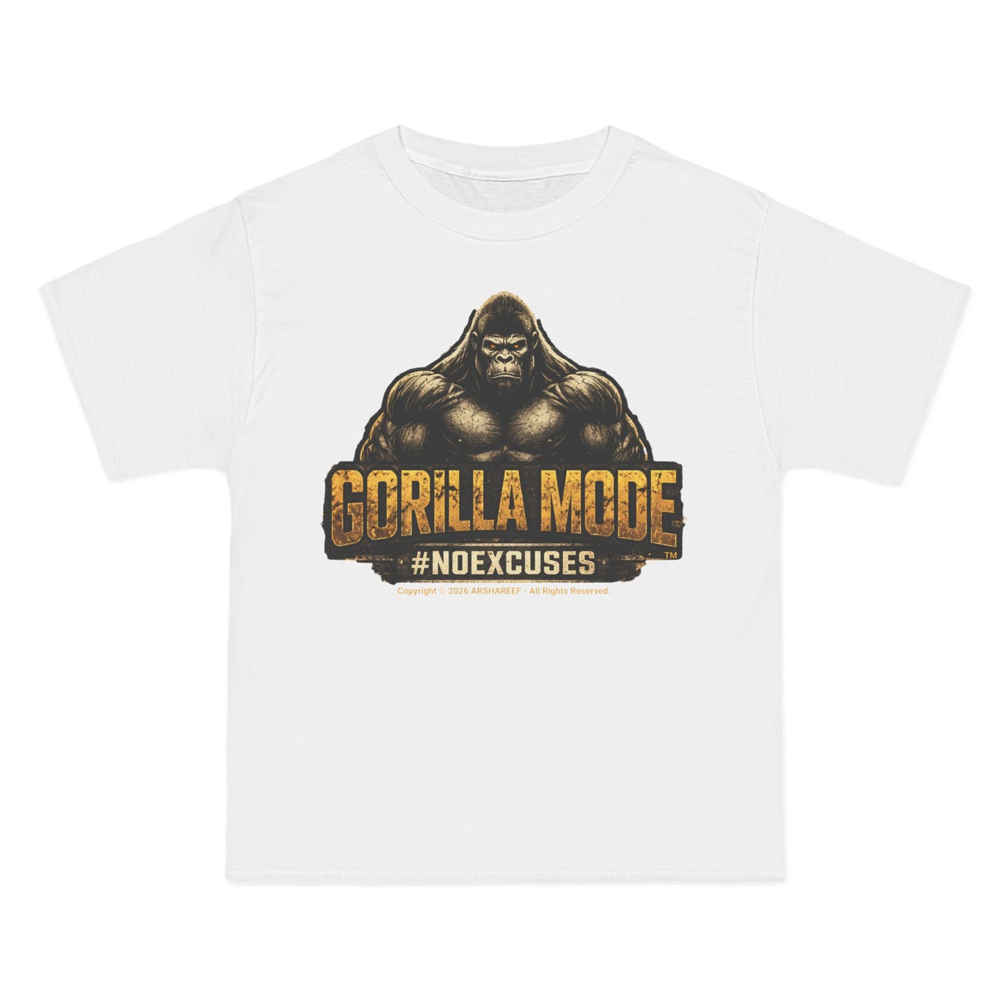 Gorilla Mode #NoExcuses Beefy Workout T-Shirt