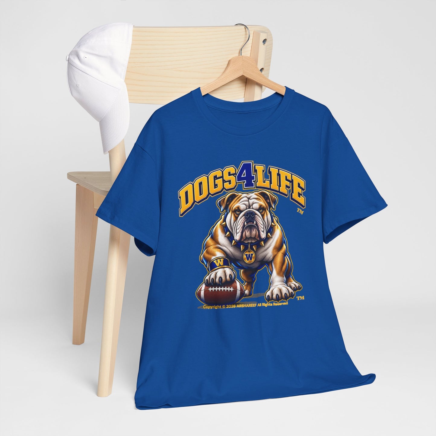Bulldogs "Dogs4Life" Football T-Shirt
