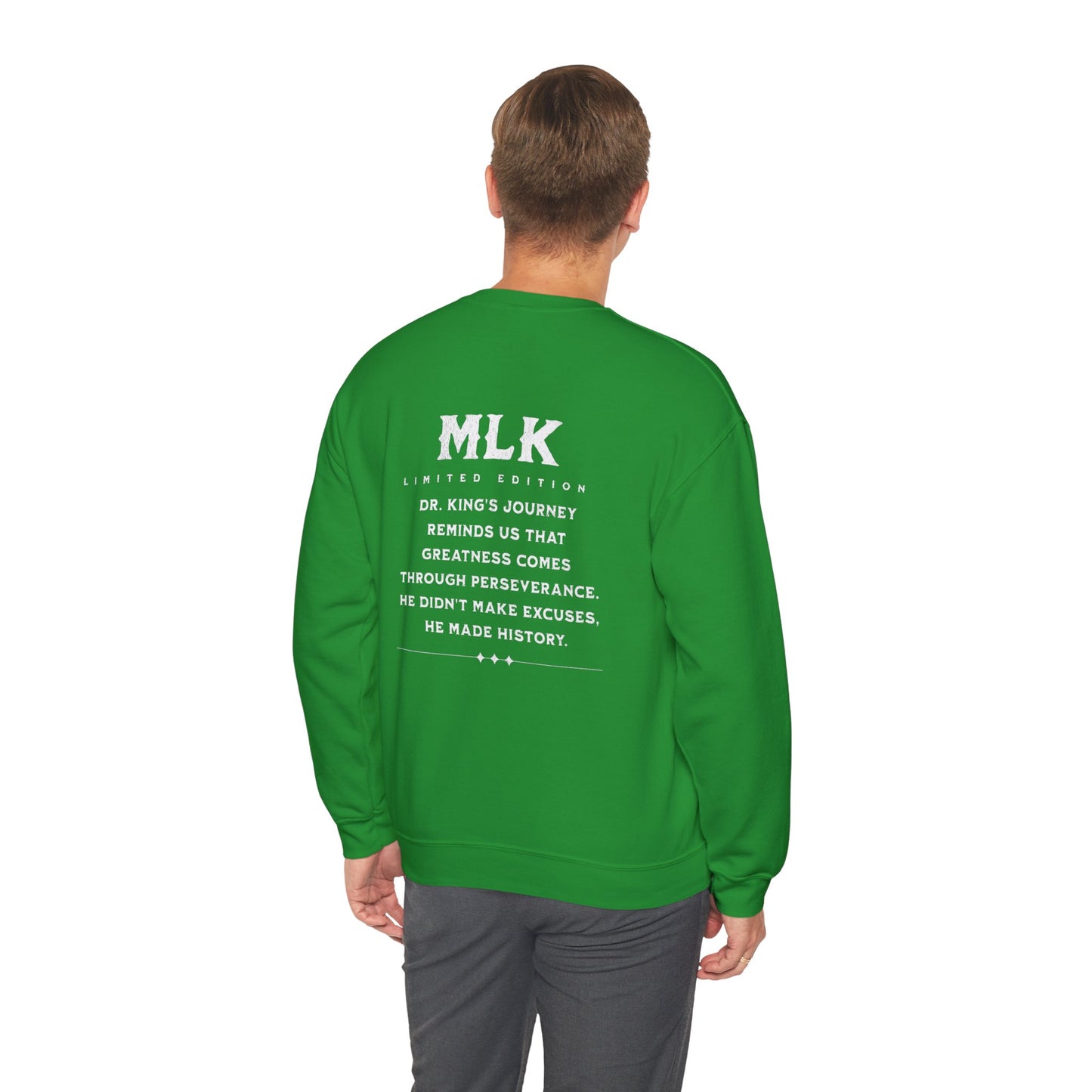 #MLK (Side) Unisex Heavy Blend™ Crewneck Sweatshirt